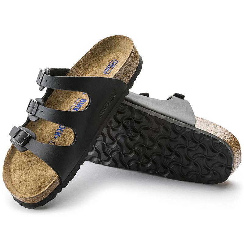 Birkenstock Soft Footbed Birko-flor Florida Dame Sort | DK 457BEX